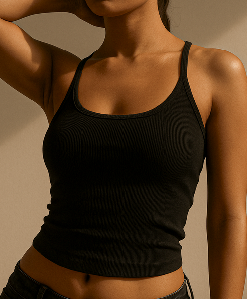 Top minimal modal premium negro