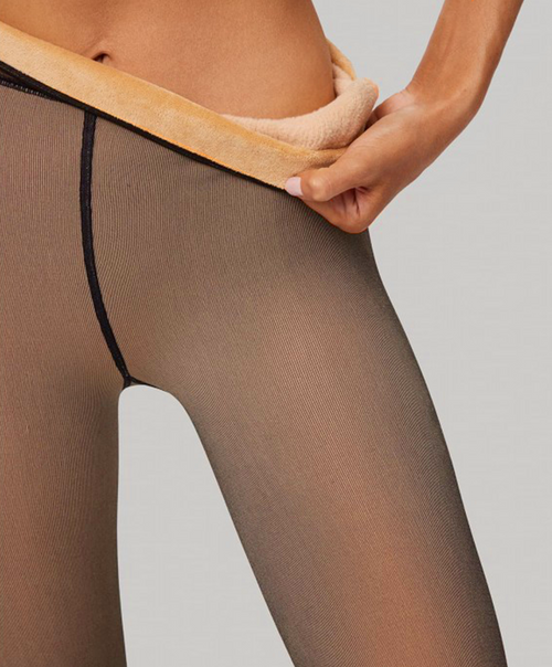 Transparent Effect Thermal Tights