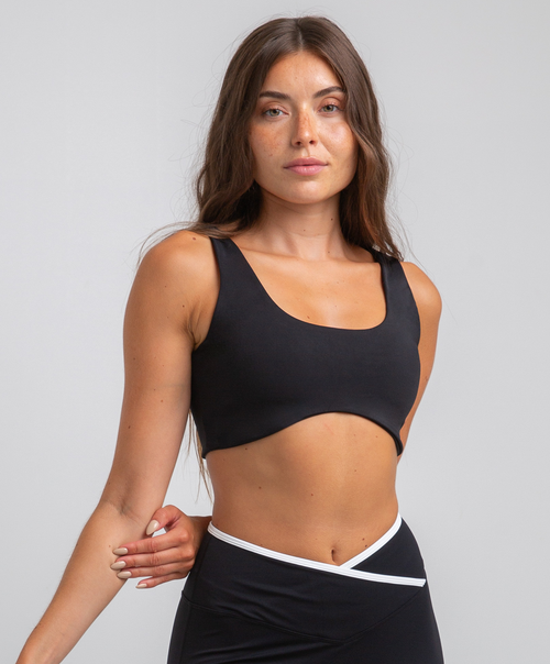 Seamless Sculpt Top Black