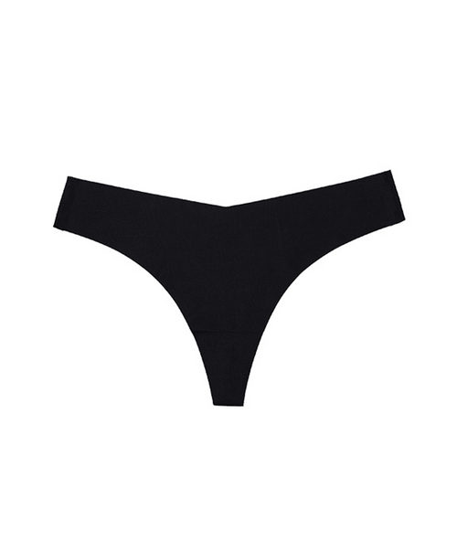Tanga invisível com corte a laser preto