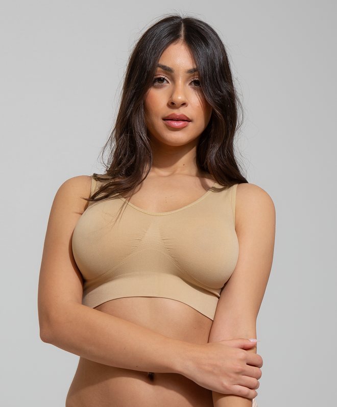 Top Seamless Sculpt Sand