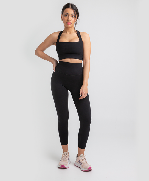 Leggings Cintura Compresiva Negros