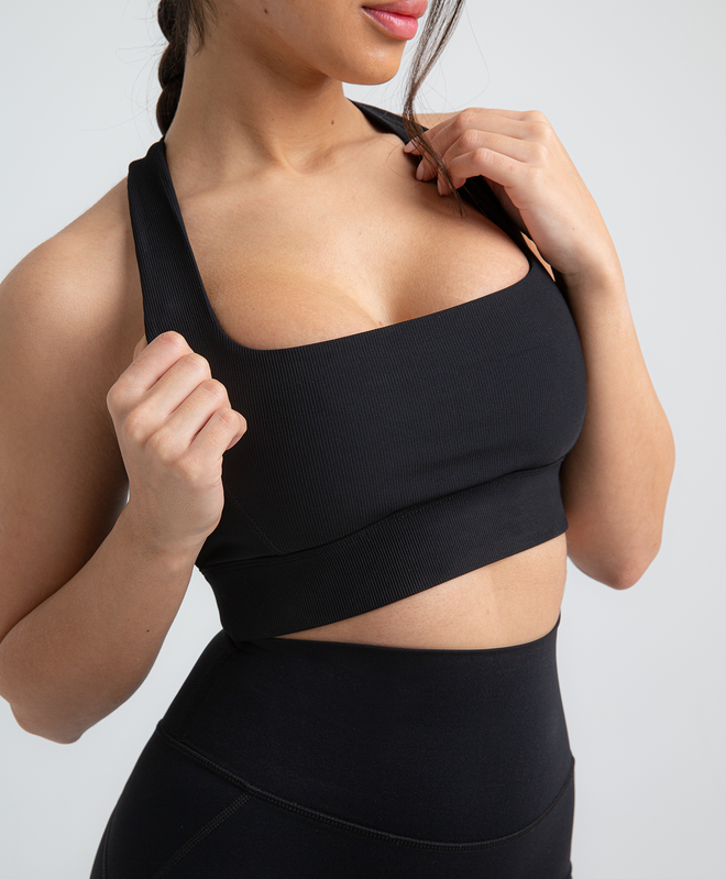 Seamless Sculpt Top Black