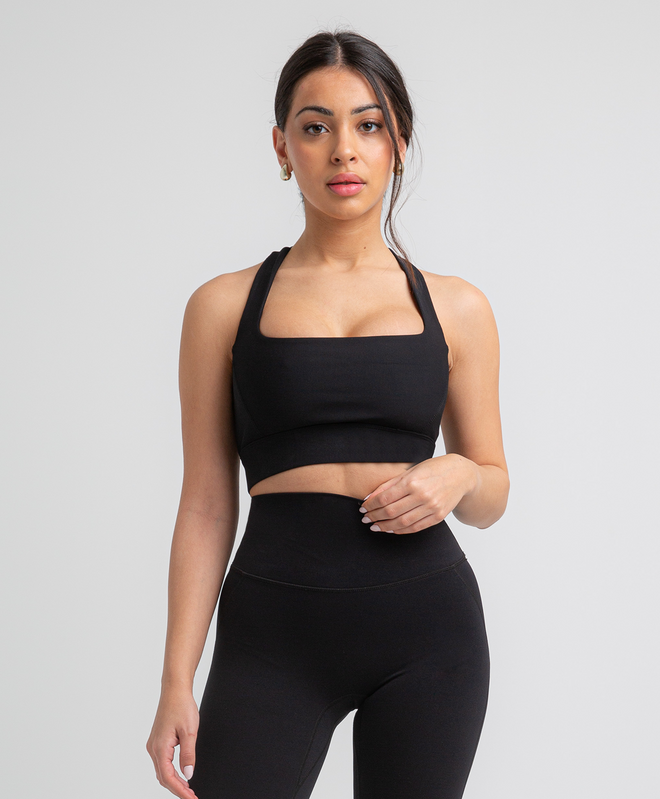 Seamless Sculpt Top Black