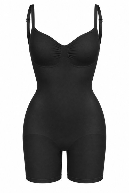 Silueta: body moldeador negro con tirantes ajustables