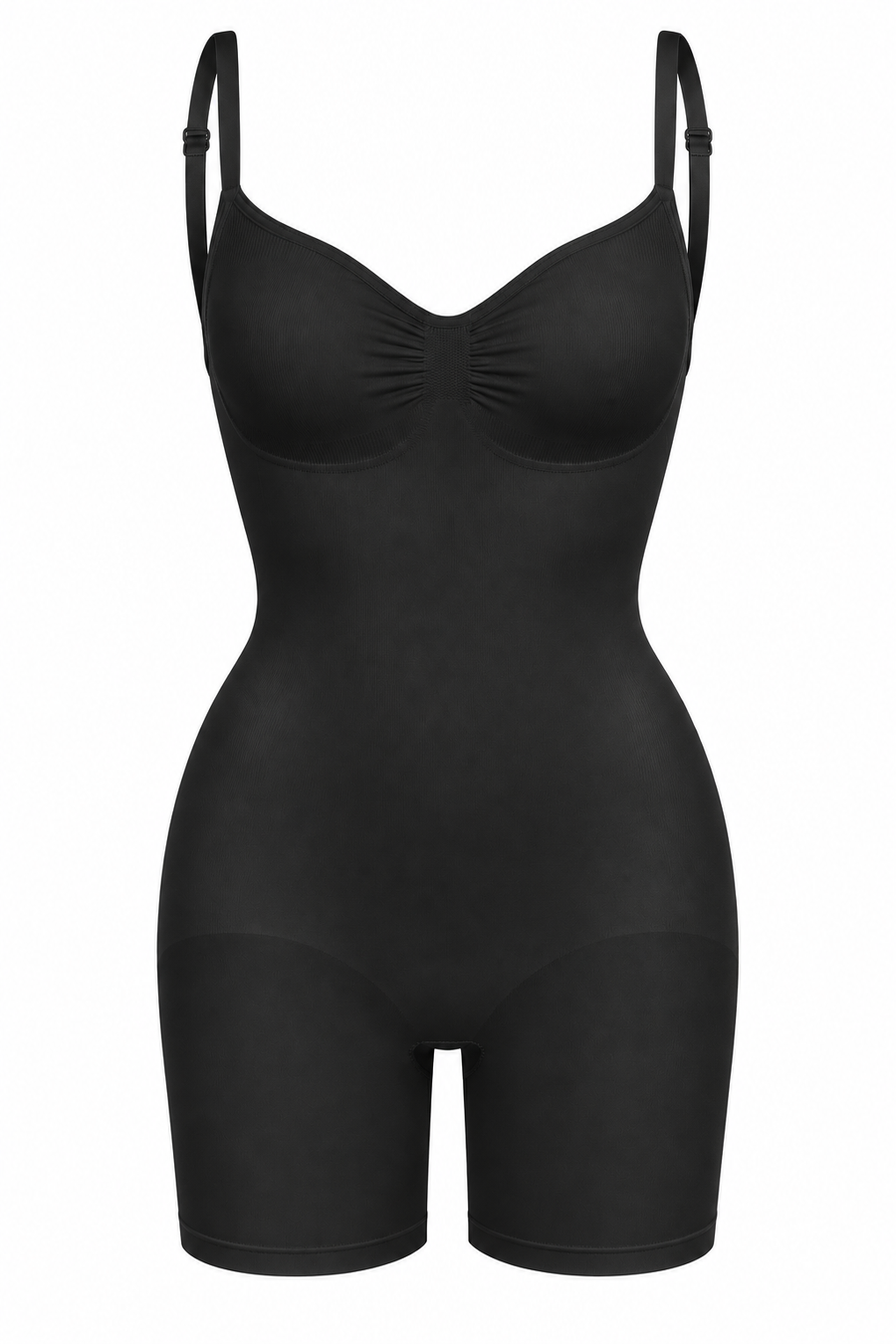 Silueta: body moldeador negro con tirantes ajustables