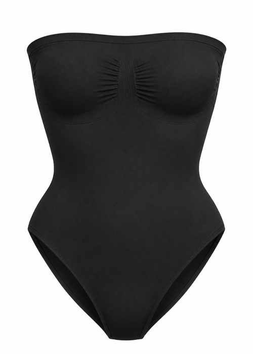 Silueta: body negro moldeador sin tirantes