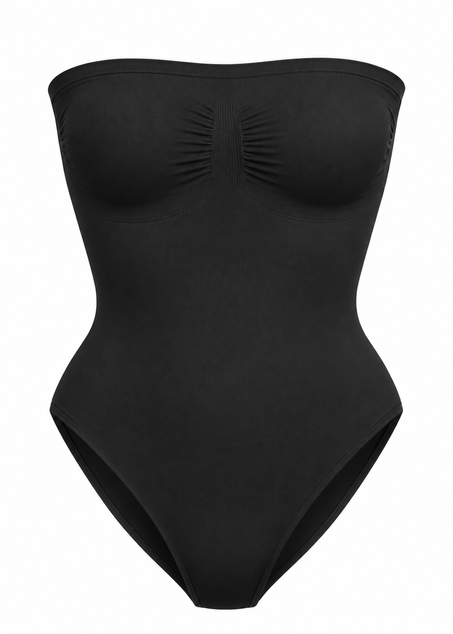 Silueta: body negro moldeador sin tirantes
