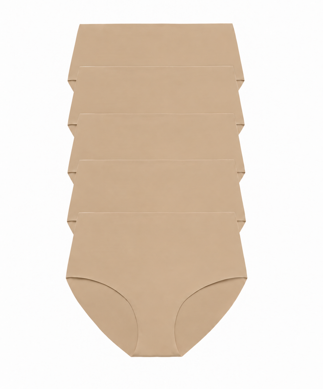 Pack 5 Braguitas moldeadoras nude