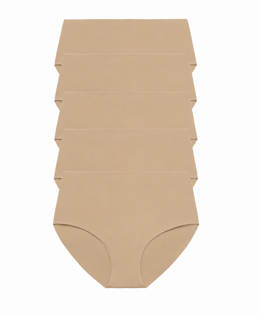 Pack 5 Braguitas moldeadoras nude