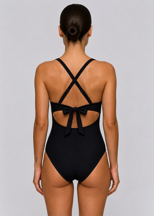 Bañador reductor Cut Out Negro