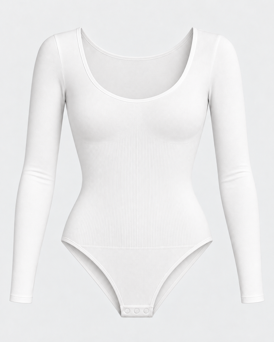 Body reductor manga larga blanco
