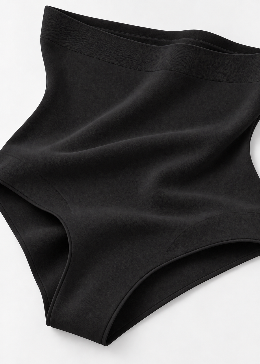 Nude high-waist reducing panties