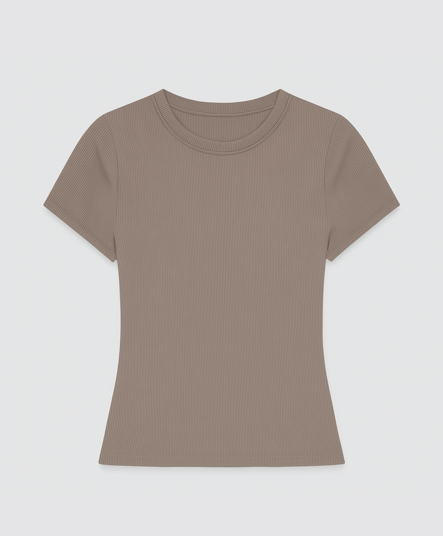 Camiseta modal premium moca