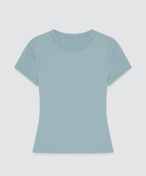 Camiseta modal premium celeste