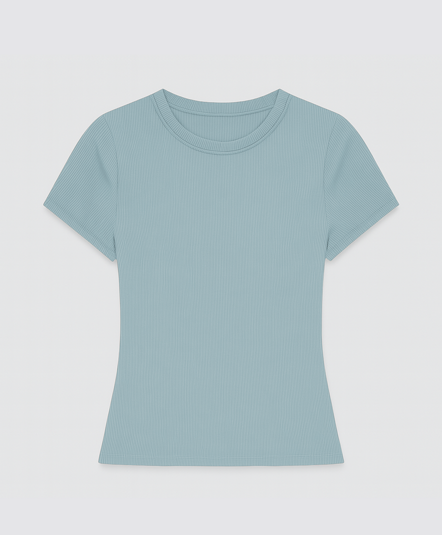 Camiseta modal premium celeste