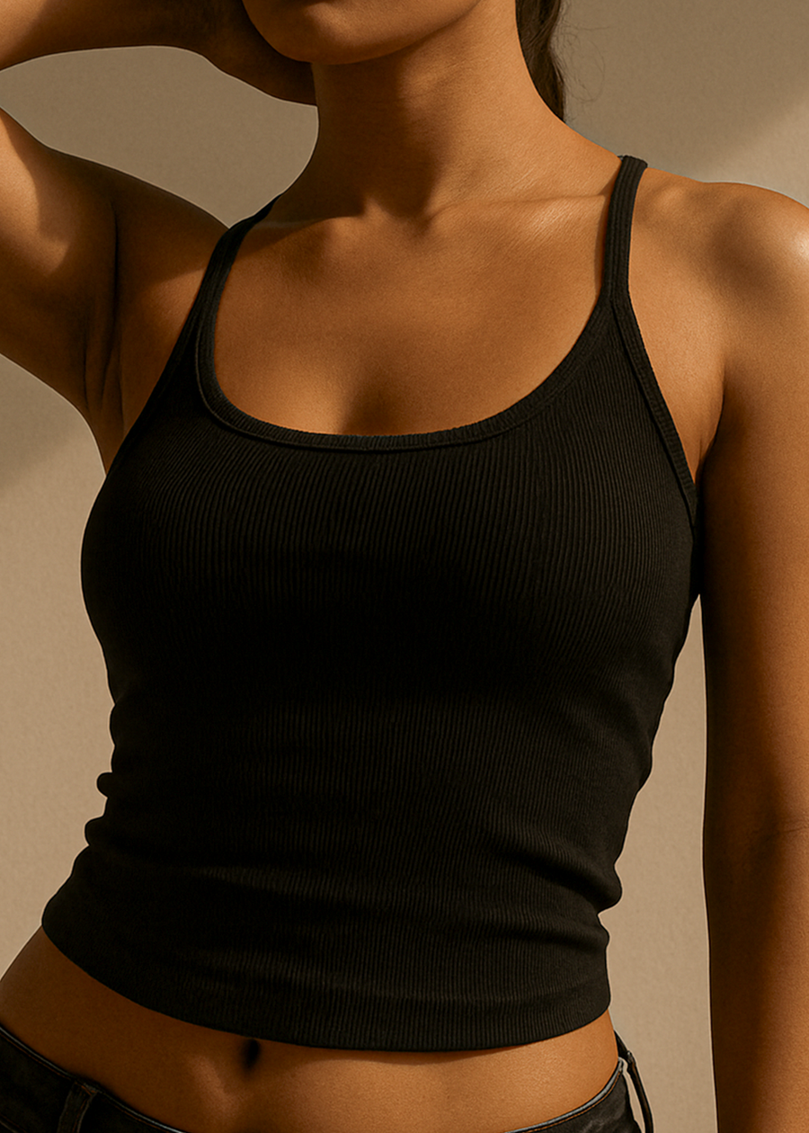 Top minimal modal premium negro