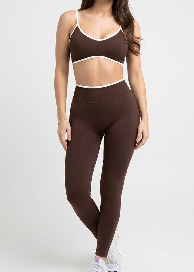 Sujetador Deportivo Sculpt Chocolate