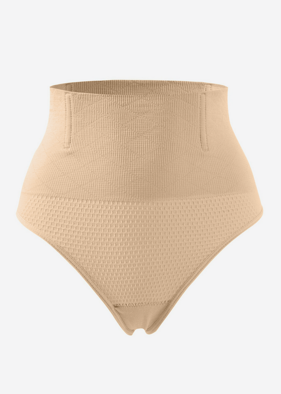 High-waist reducing panties Black