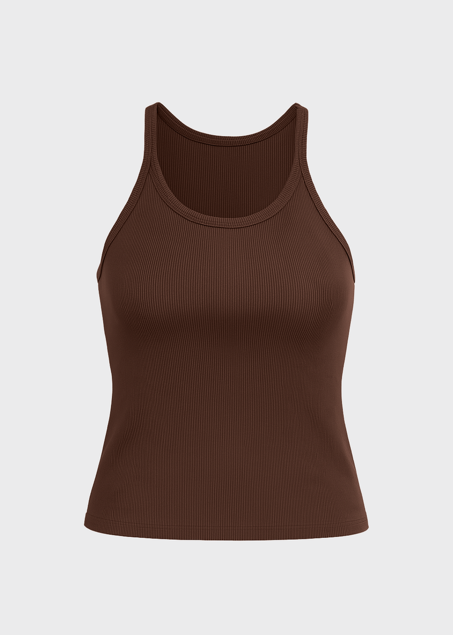 Top minimal modal premium marrón