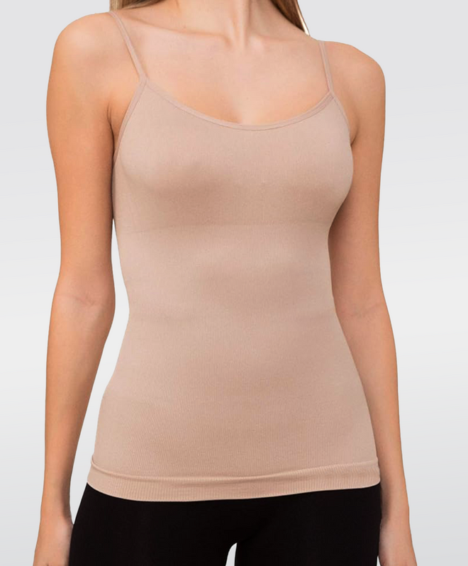 Camiseta interior reductora beige