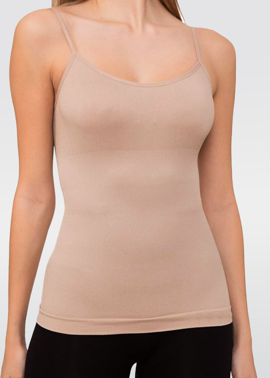 Camiseta interior reductora beige