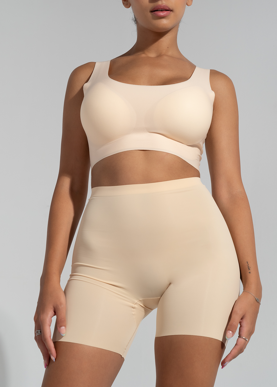 Beige Anti-Chafing Shorts