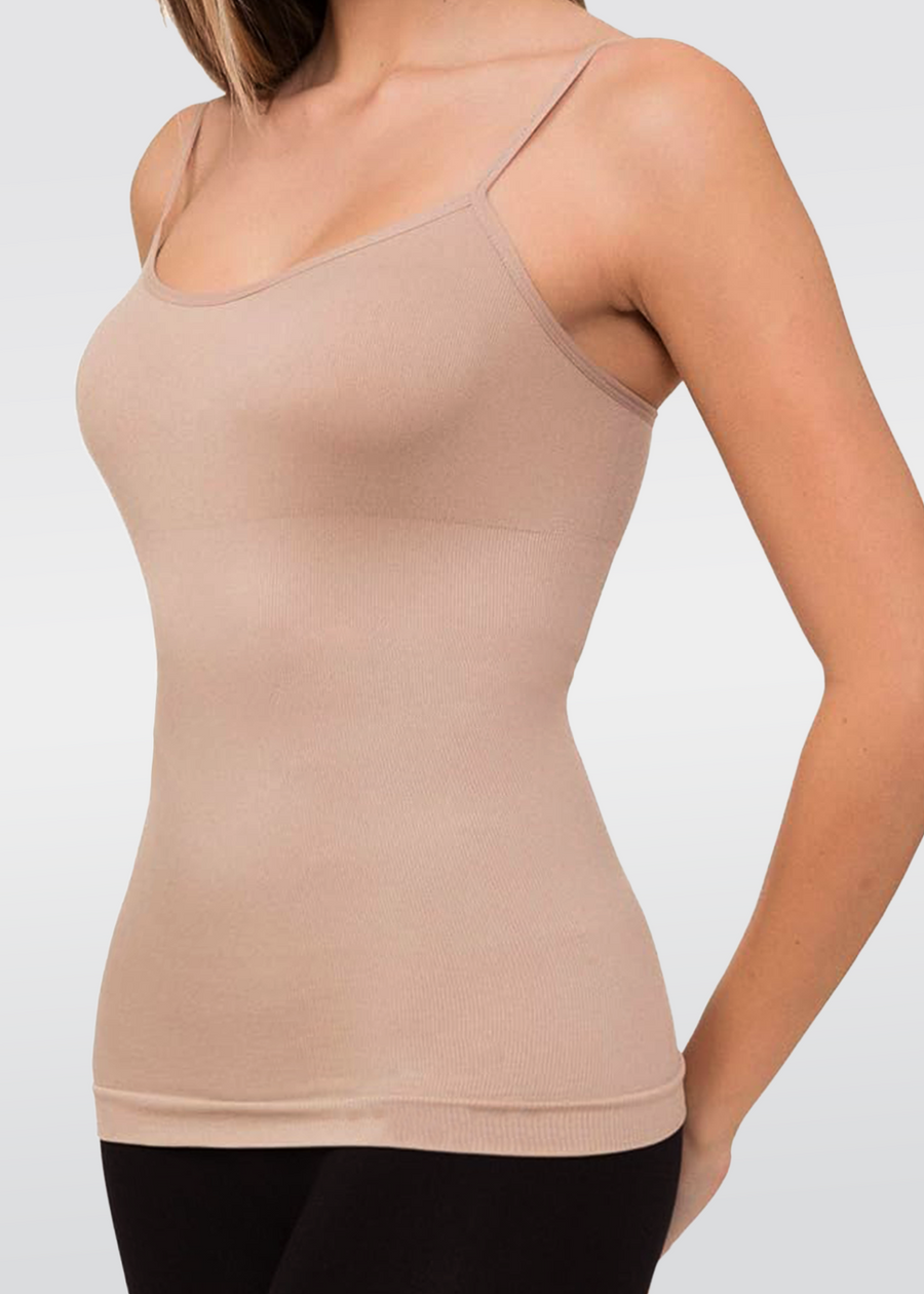 Camiseta interior reductora beige
