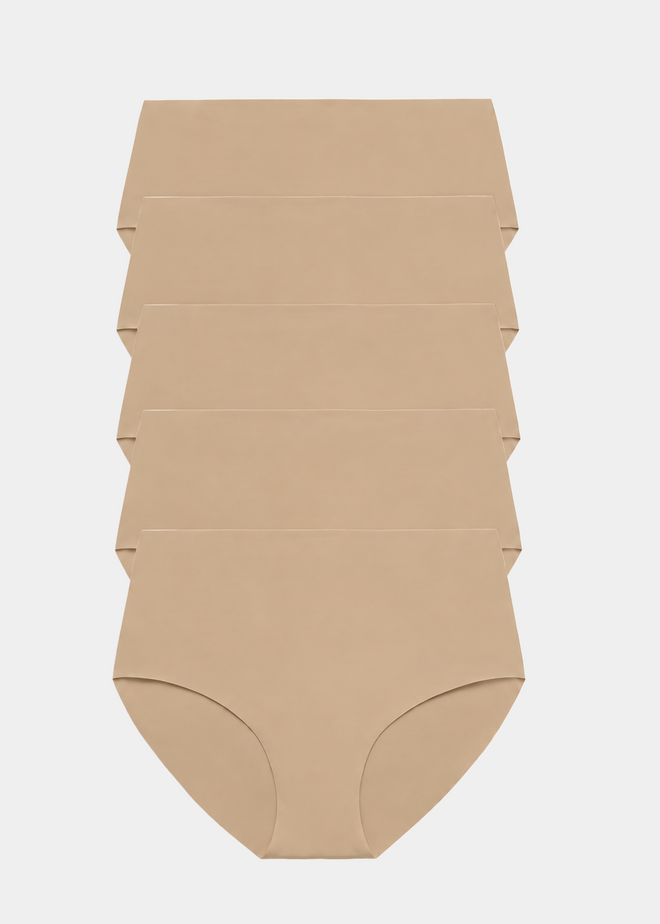 Pack 5 Braguitas moldeadoras nude