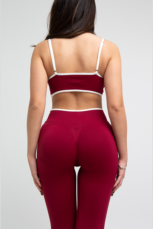 Sujetador Deportivo Sculpt Burdeos