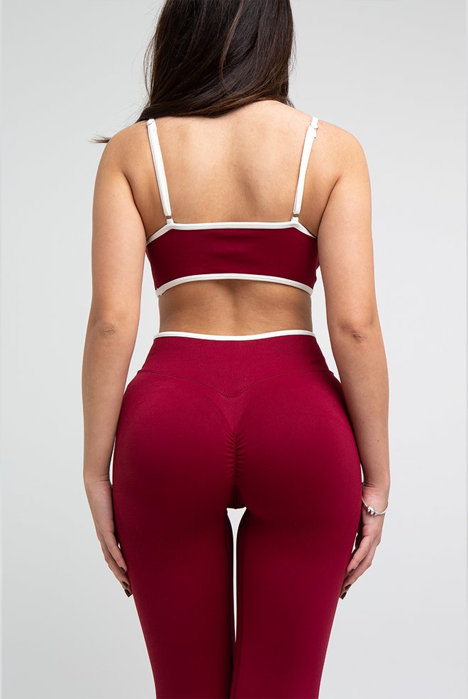 Sujetador Deportivo Sculpt Burdeos