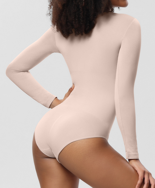 Body reductor manga larga beige