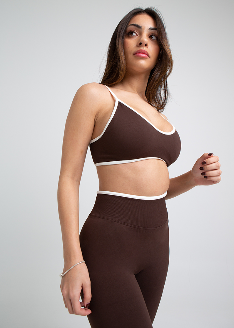 Sujetador Deportivo Sculpt Chocolate