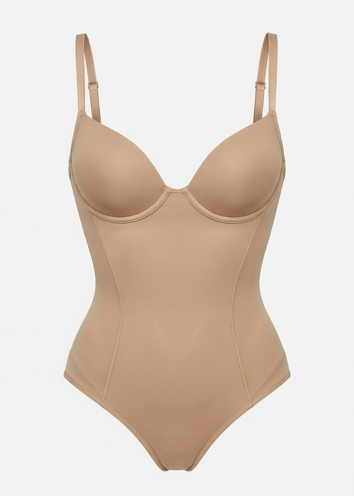 Shaping Bodysuit with Cups – Beige