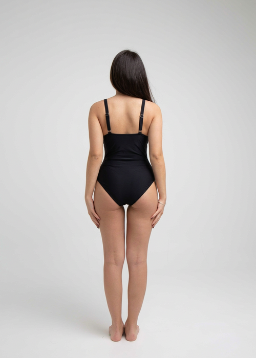 Bañador Vientre Plano Negro