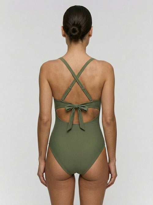 Bañador reductor Cut Out Verde