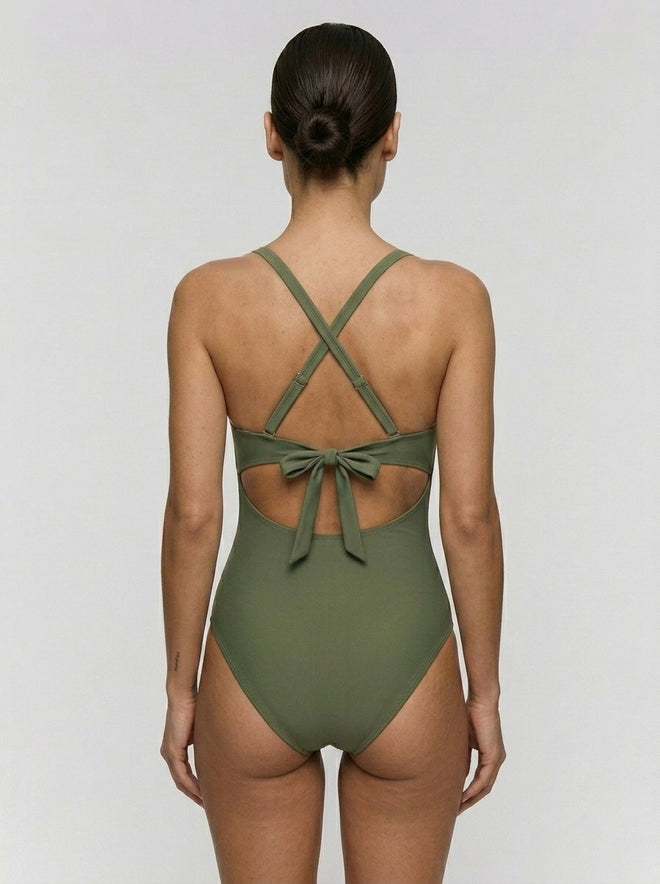 Bañador reductor Cut Out Verde